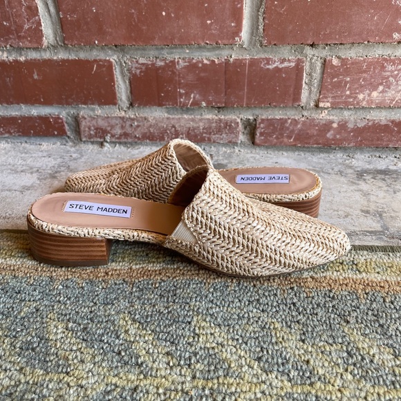Steve Madden Tan Raffia Woven Miles - Picture 5 of 5